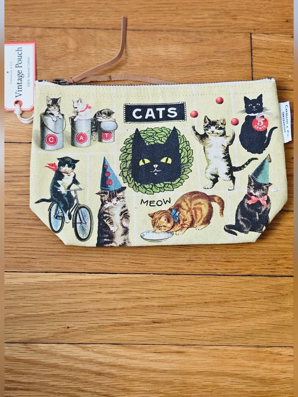 Cavallini & Co. Vintage Pouch - Vintage Cats
